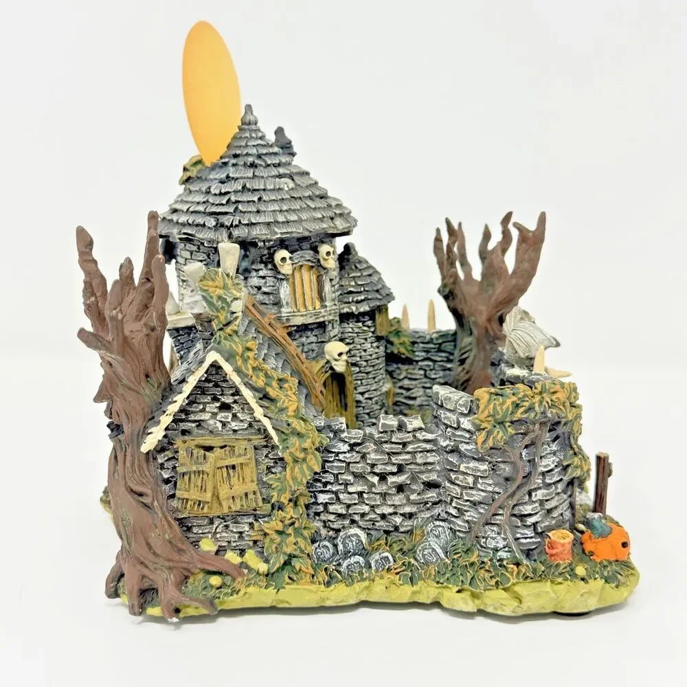 Hawthorne Village Universal Monsters Wolf Man's Lair Original Box COA Halloween